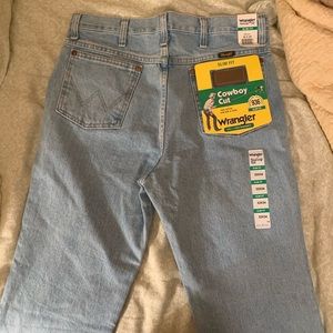 wrangler bleached jeans frat